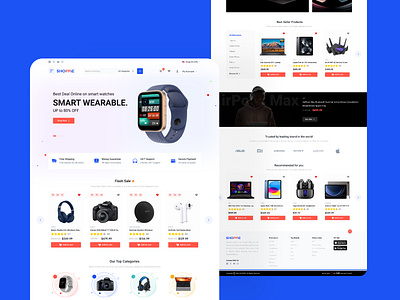 Electronics Store - The Online Electronic Global ai figma designer dribbble electronic store figma store design ui design ui designer uiux web website design