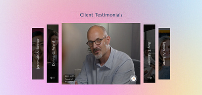 Introducing our Video Testimonial 3d animation branding graphic design logo motion graphics ui webdesign