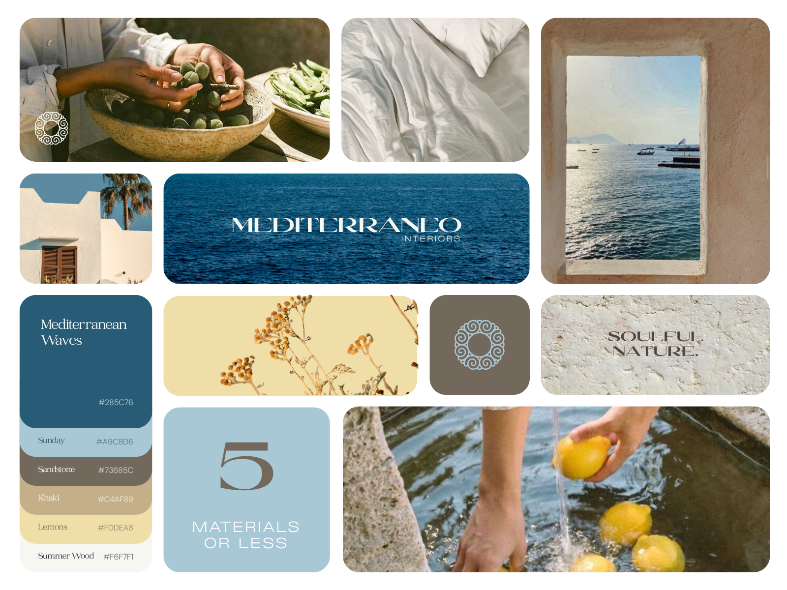 Mediterraneo Interiors | Interior Design art direction brand identity brand strategy branding logo design