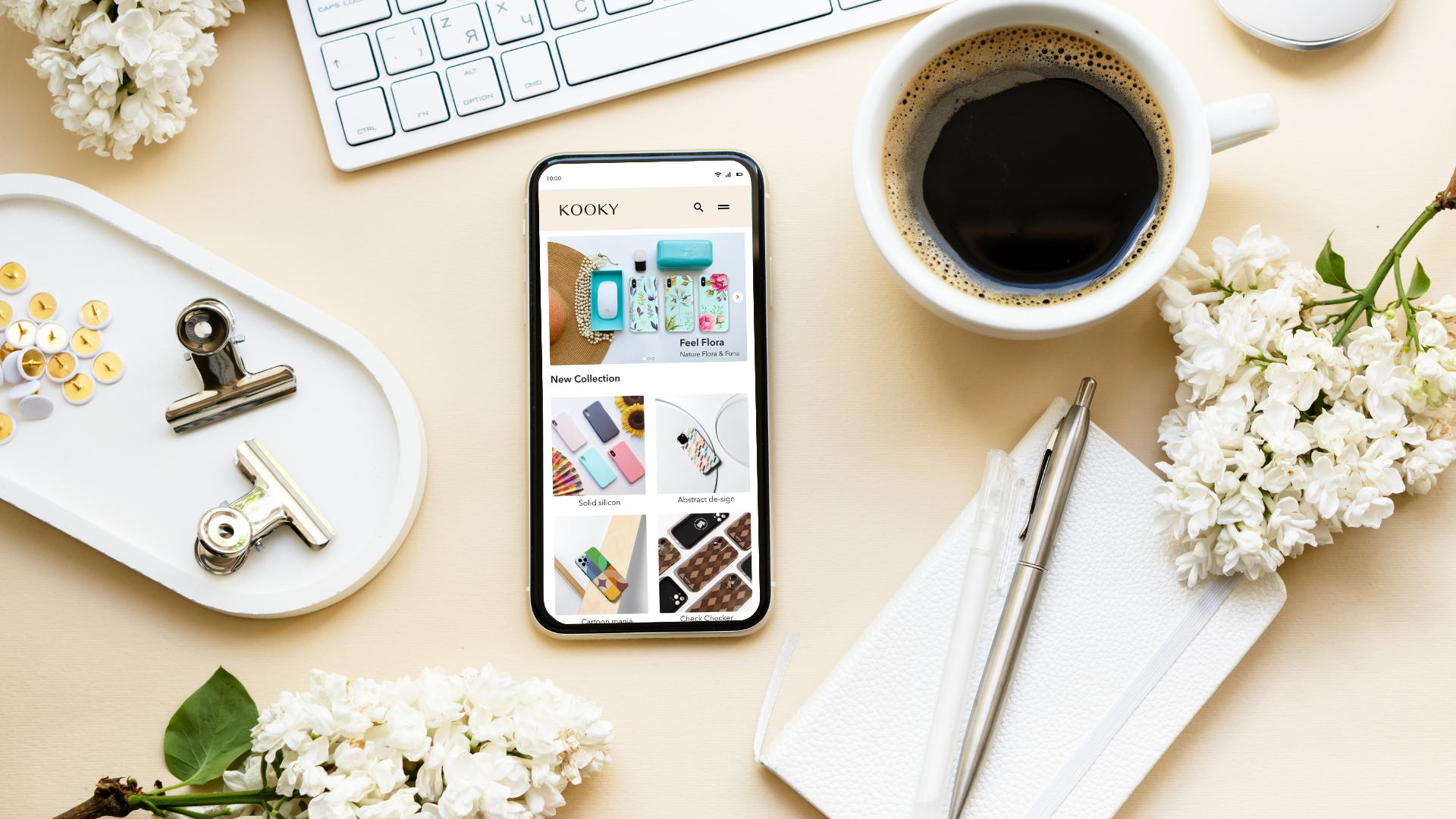 Kooky app branding graphic design ui