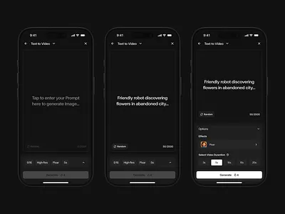 AI video generator app app app design design figma figma design ui uiux ux web design website