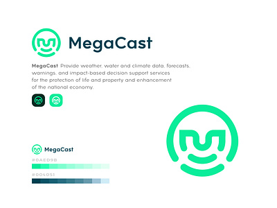 weather forecast logo design - branding branding climate cloud data design forecast letter mc logo logo logo design logos minimal radar sky thunderstorm weather