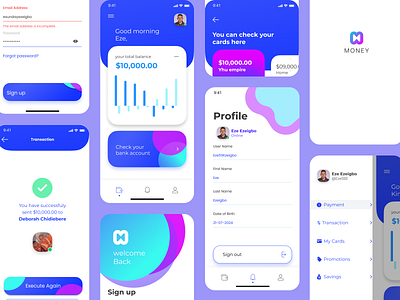 Money App confidence fintech money neat ui ux