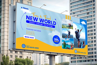Tour Billboard Design | Travel Ad Banner Design ads design branding designs graphic design social media ads design social media branding