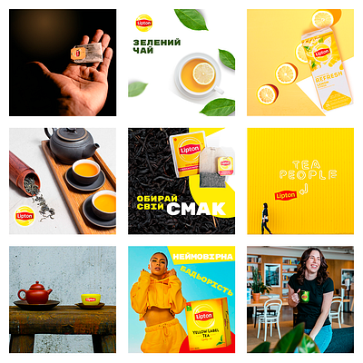 Lipton Instagram Grid Design adobe photoshop banner design figma graphic design graphic designer instagram design poster design social media design