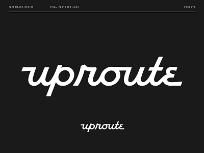 UpRoute Studios Wordmark lettering ligature logo logo design logotype monoline script script script logotype type typography wells wells collins wordmark design