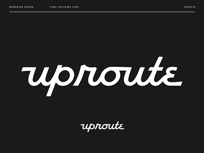 UpRoute Studios Wordmark lettering ligature logo logo design logotype monoline script script script logotype type typography wells wells collins wordmark design