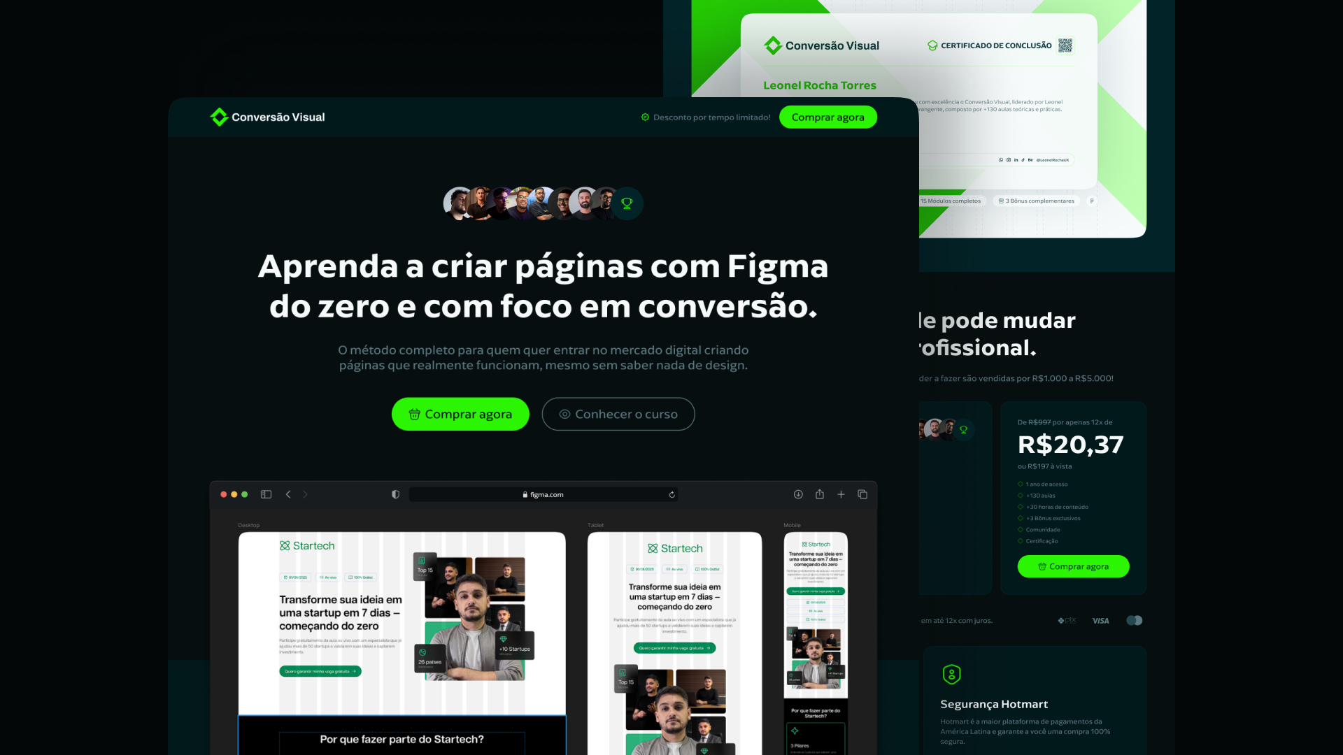Figma Landing Page – Conversion Focused UI landingpagedesign leonelrochaux