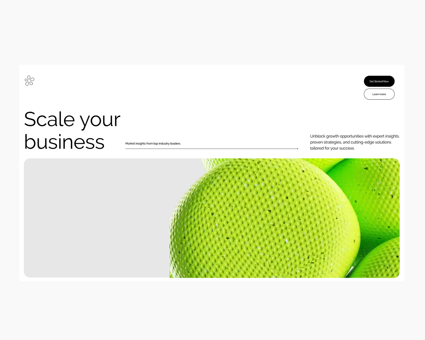 🚀 Website Hero Concept – “Scale Your Business” 3d animation branding graphic design logo motion graphics ui