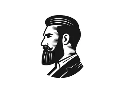 Adam's Republic Barbershop Logo head