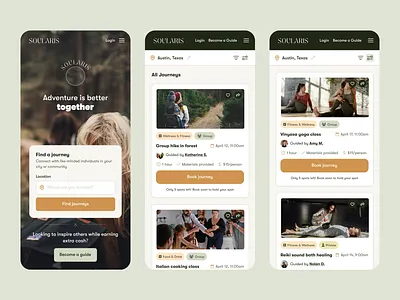 MVP for a community-based travel app design mvp ui user experience design user interface design ux