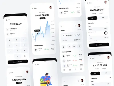 Crypto App Design app app design banking bitcoin blockchain crypto crypto app crypto mobile crypto mobile app crypto ui design finance mobile mobile app ui