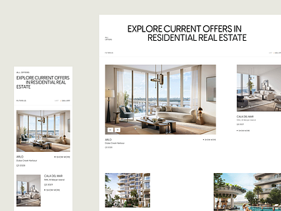 Kronung Group. UAE | Web design for International Real Estate luxury design premium design premium website property proptech real estate ui web web design website