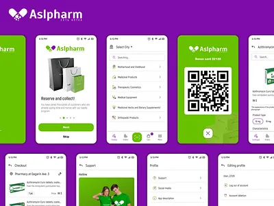 Aslpharm App app branding design graphic design illustration ui ux