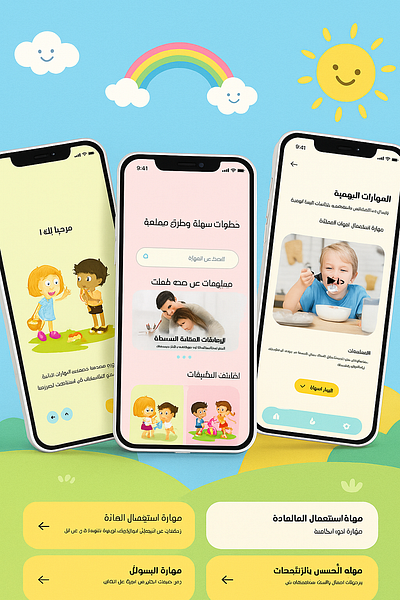 Pshycology Mobile app for kids app mobile ui ux