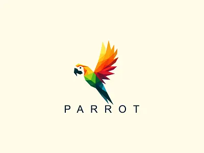 Parrot Logo ben naveed bird bird logo branding communication flight geometric message modern ogo parrot parrot design parrot logo saas software startup symbol