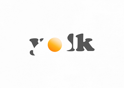 Yolk | Typographical Poster font food graphics illustration minimal poster serif simple text typography