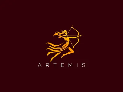 Artemis Logo archer archer logo archery artemis artemis logo bow brand branding for sale goddess logo logo design nagual design valkyrie valkyrie logo viking viking logo viking woman warrior woman