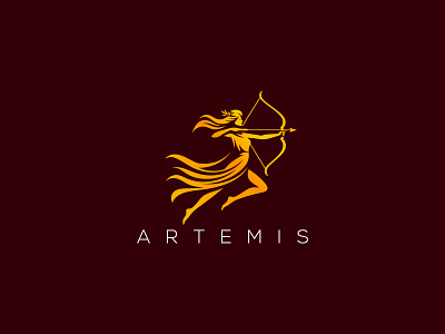 Artemis Logo archer archer logo archery artemis artemis logo bow brand branding for sale goddess logo logo design mark nagual design warrior woman
