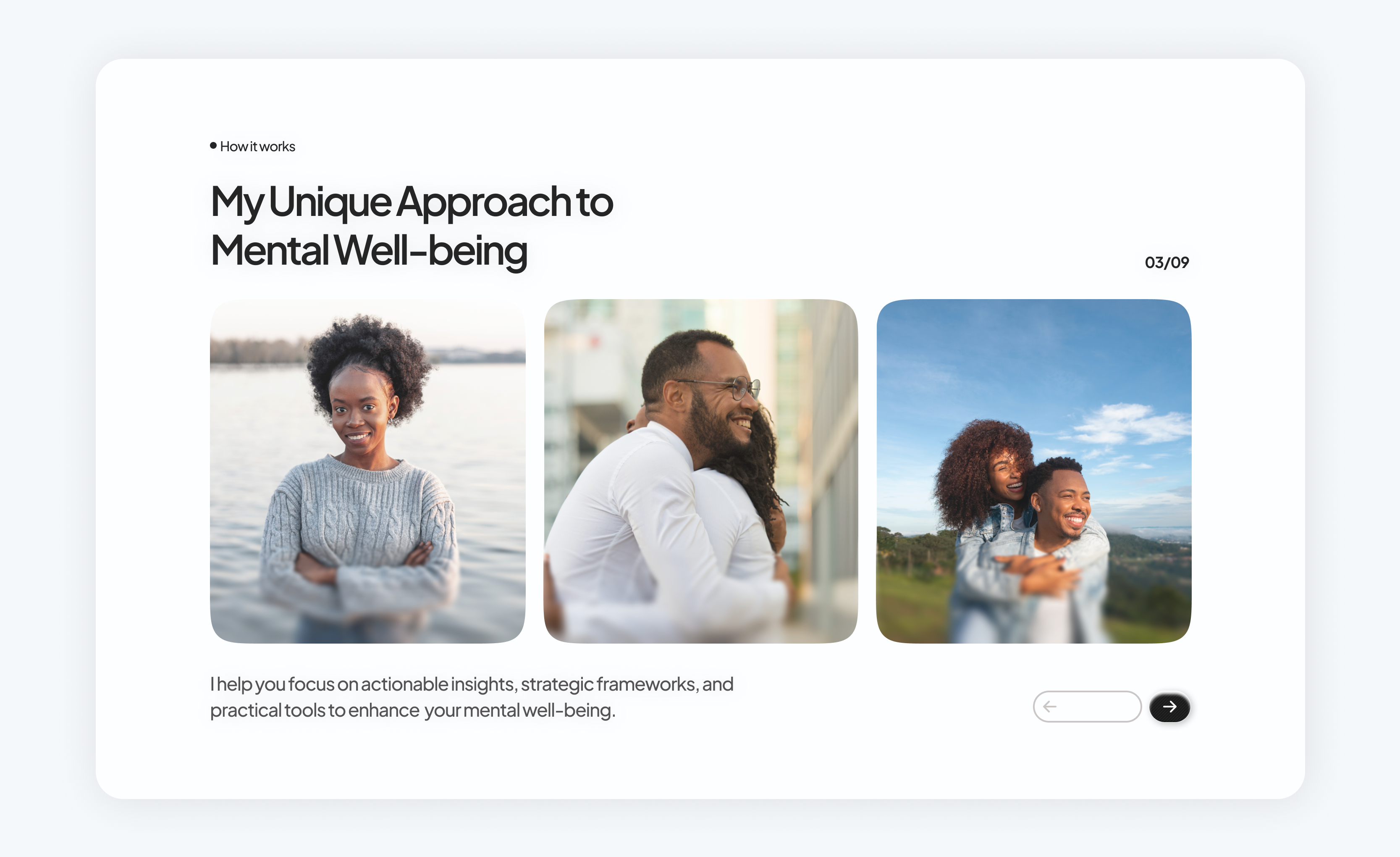 How It works bento graphic design landing page ui web