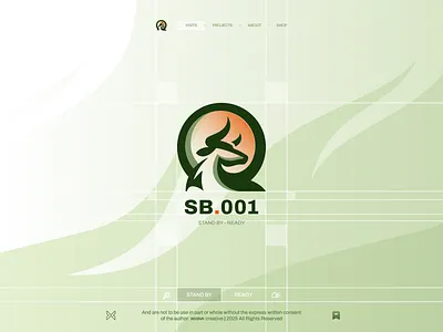 SB. 001 Standard Bull Logo branding bull design icon illustration logo mark modern simple symbol
