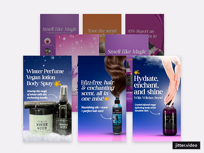 Static Ads Social Media - Meta Body Oil (Spirit Nest) ads creative animation design facebook ads graphic design motion graphics static ads
