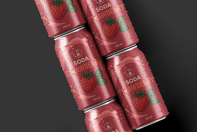 Minimalist Soda Can Label Mockup for Packaging Design beverage branding branding inspiration can label design can mockup design carbonated drink label craft soda label creative packaging dribbble packaging drink branding drink can label label artwork minimalist can design modern label design packaging design packaging design inspiration product packaging soda can design soda packaging mockup soft drink branding visual identity
