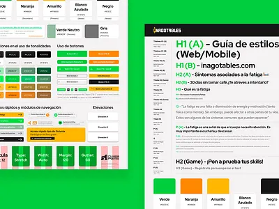 Style Guide/Brand Style Guide - Ecommerce (Inagotables) Website brand board graphic design style guidebrand style guide ui website websiye