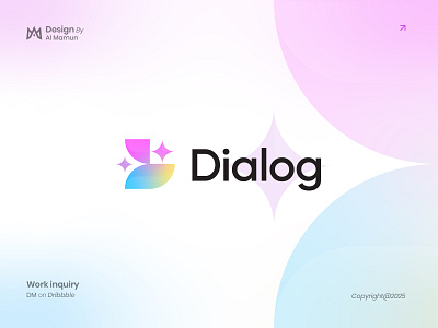 Letter D & L, Artificial Intelligence, Chat Bot, Automation Logo ai logo artificial intelligence logo automation logo best logo branding chatbot logo dl logo identity letter d logo letter l logo letter mark logo logo design logo designer logo icon magic logo marca modern logo star logo symbol