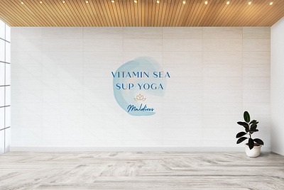 VitaminSEA SUP Yoga, Maldives aesthetic brand identity branding design graphic design logo product design small business yoga studio