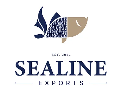 Sealine Exports - Logo Design branding design fish feed logo fish meal logo fish oil logo logo sealine exports