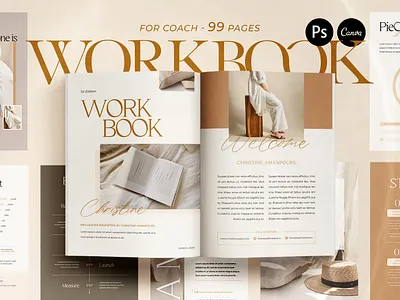 Workbook Creator for coach Marketing canva coach design graphic design instagram template workbook