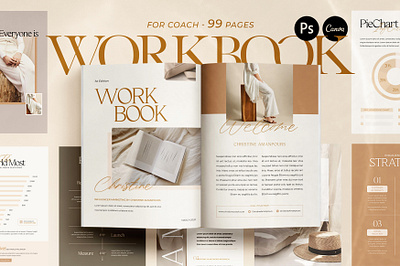 Workbook Creator for coach Marketing canva coach design graphic design instagram template workbook