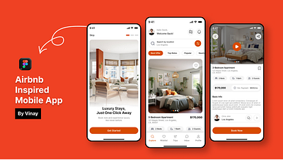 Airbnb-Inspired Mobile App Design airbnb airbnb photography app graphic design inspired mobile app mobile app design