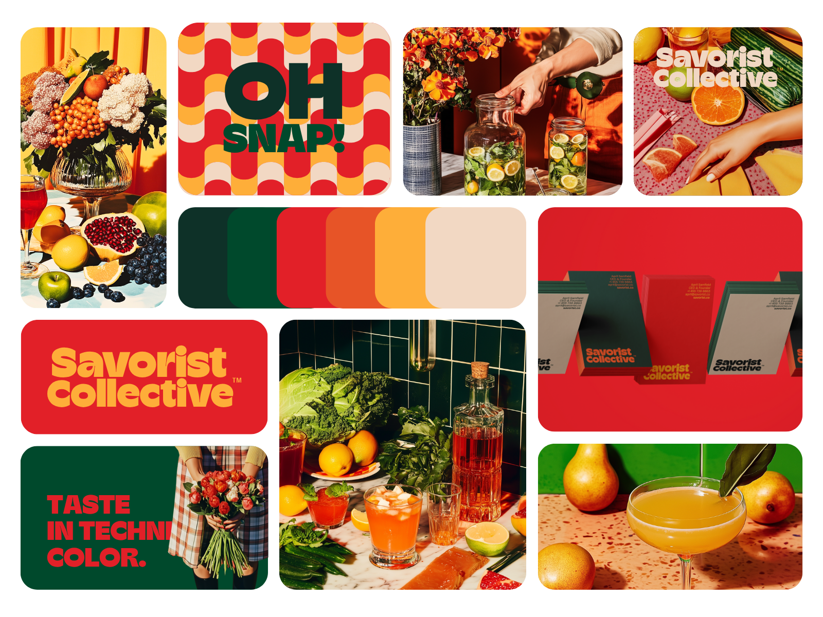 Savorist Collective | Fun Gourmet Food & Beverage brand identity brand strategy branding design graphic design illustration logo logo design visual design