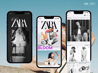 Zara Fashion App UI Redesign app app ui branding fashion fashion app fashion app ui fashion ui illustration modern app ui redesign trendy design ui uiux ux zara zara app zara app redesign zara app ui zara fashion