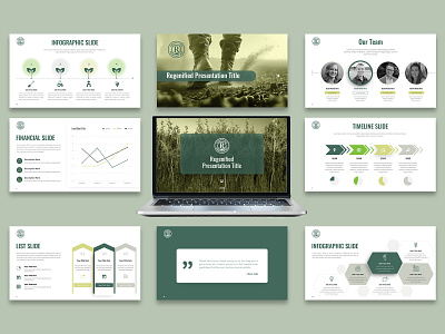 Presentation Design for Regenified agriculture brand branding design digital digital art food food industry graphic design identity branding minimal modern powerpoint design ppt presentation presentation design professional