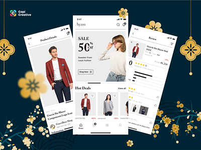 Ayan - Mobile App UI Design Concept app app design design ecommerce app ecommerce mobile app mobile mobile app mobile app design shopping app shopping online ui ui design