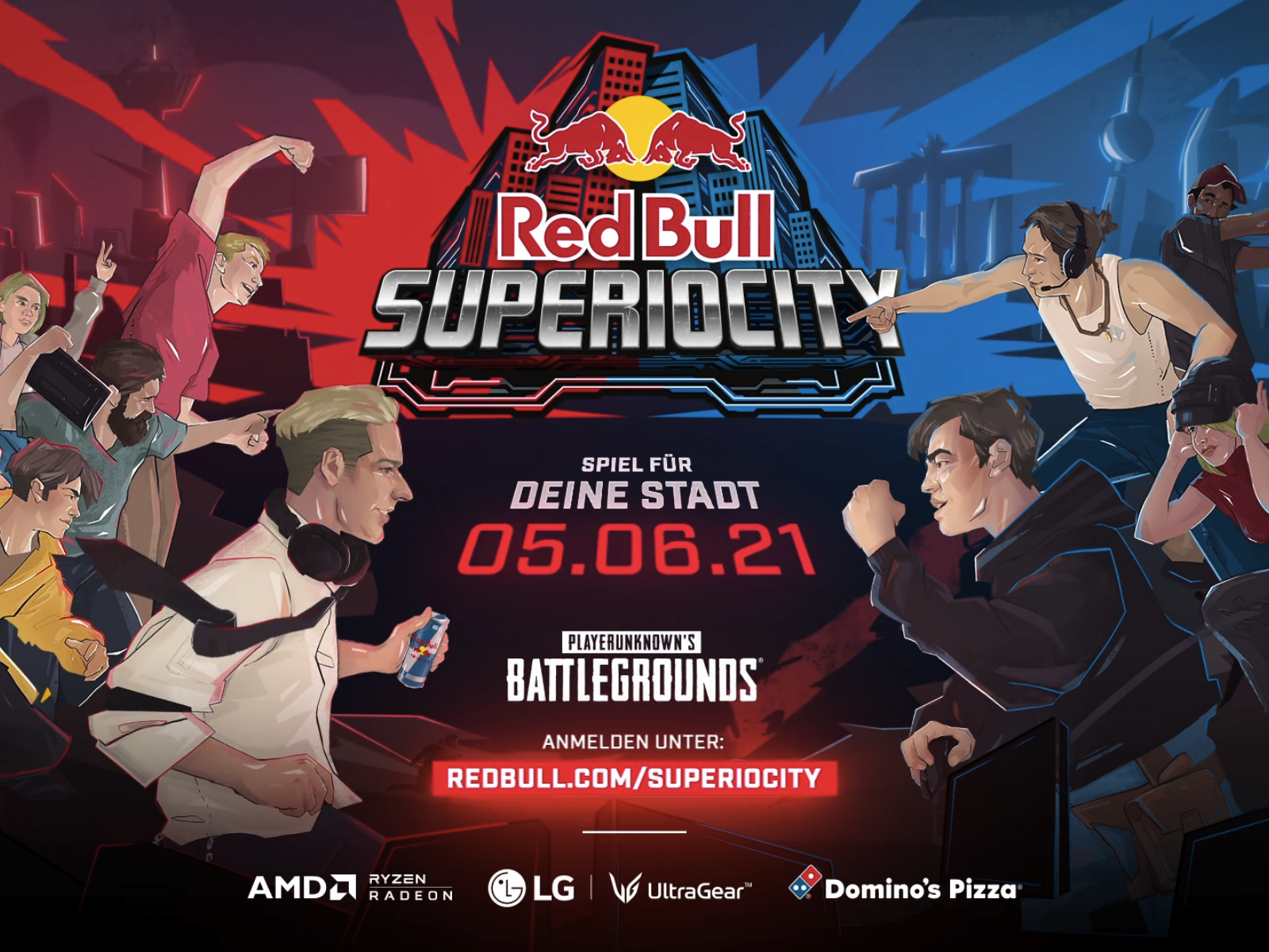 red bull - superiorcity esport gaming motion graphics onair television