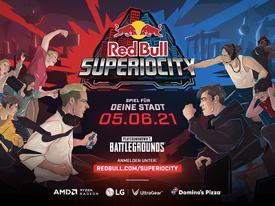 red bull - superiorcity esport gaming motion graphics onair television
