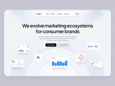 Redesign & Webflow Development for Nodus.io animation fintech landing page outcrowd saas scroll animation scroll design ui web webdesign webflow website design