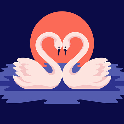 Lovebirds for Life illustration art direction digital art digital content flat illustration illustration vector visualization