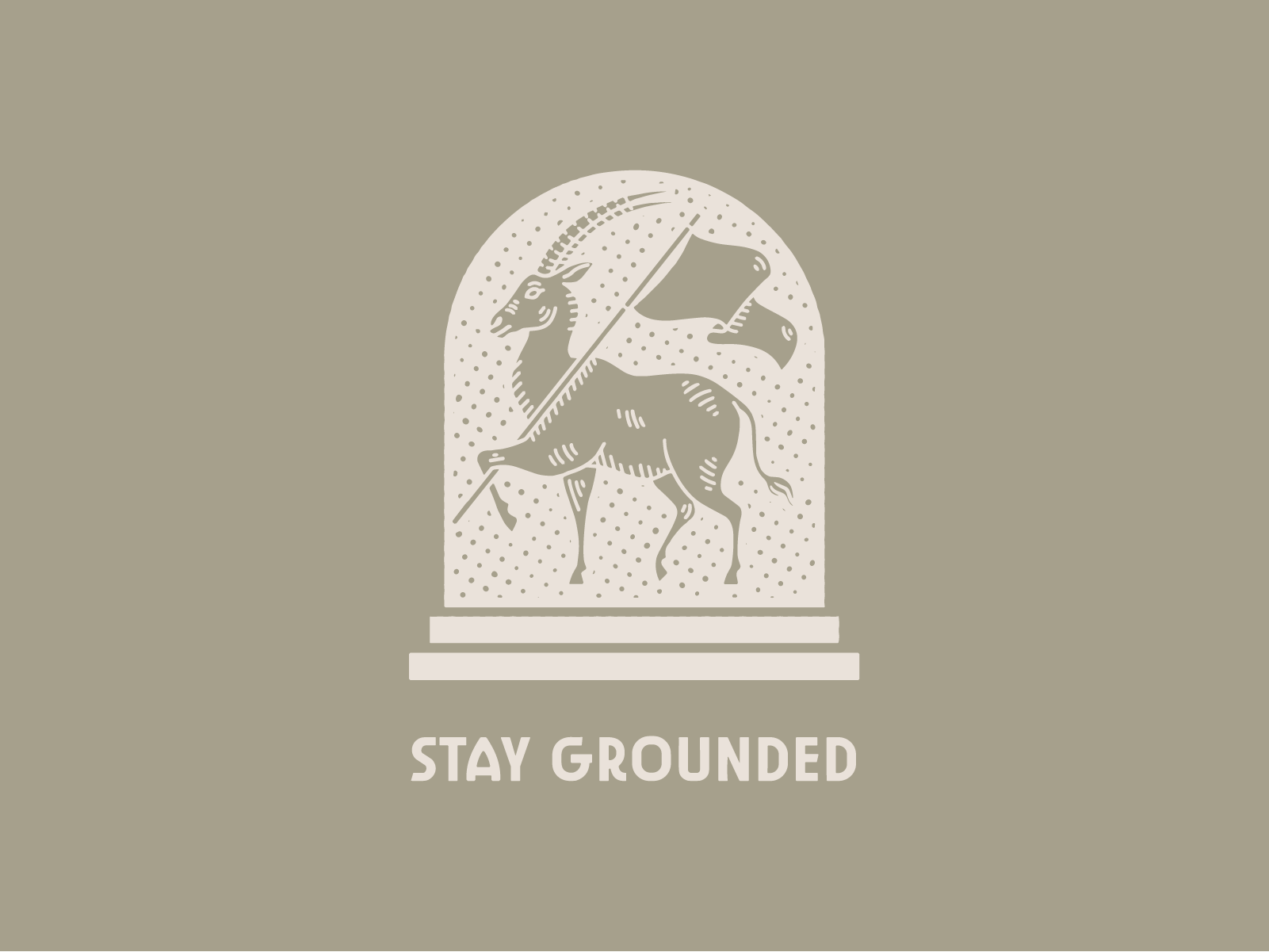 Joud Coffee: Can Glass Illustration badge badge design branding can glass coffee coffee shop flag goat graphic design illustration lineart logo merch restaurant stay grounded vintage