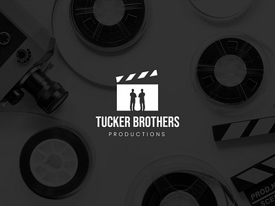 Tucker Brothers Productions | Film Logo | Logo idea black and white logo branding film logo graphic design illustration logo clothing mockups logo color palette logo design logo mockup logo typography mockups movie logo photoshop vector vector logo veecodes