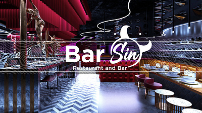 Bar Sin Restaurant and Bar | Interior Design 3d art 3d design 3d modelling 3d visualisation 3d visualization artspace bar bar design cafe cafe concept cafe design interior architecture interior concept interior design no ai restaurant restaurant concept restaurant design sketchup vray