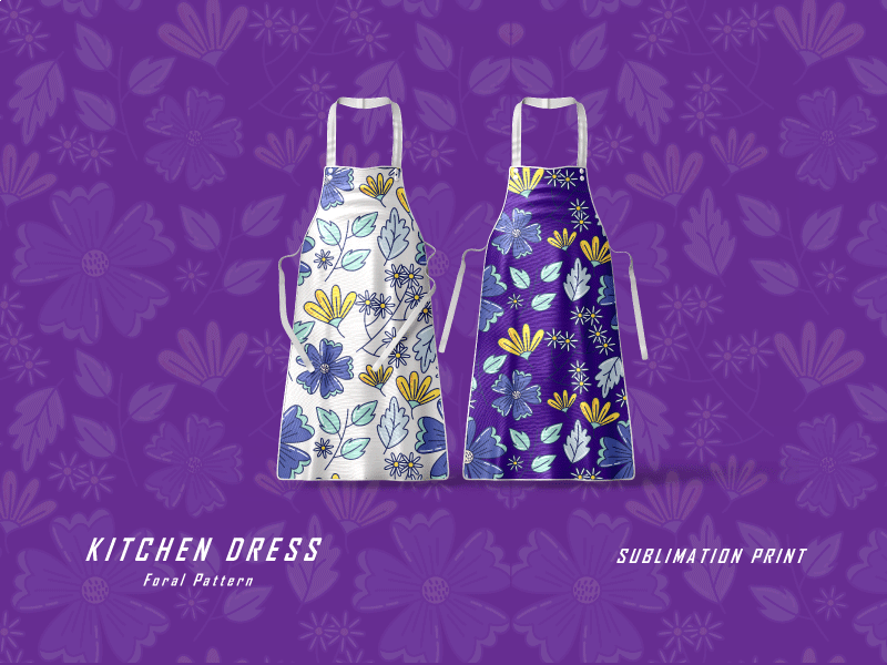 FORAL KITCHEN DRESS graphic design
