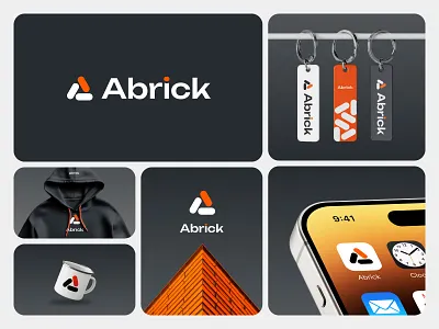 Abrick – Bold Identity for Real Estate booking brand brand design brand idetntity branding concept estate graphic design logo property real estate visual identity