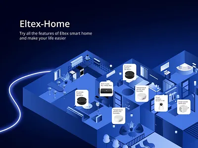 Smarthome website animation branding design graphic design illustration logo ui ux web