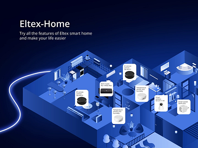 Smarthome website animation branding design graphic design illustration logo ui ux web