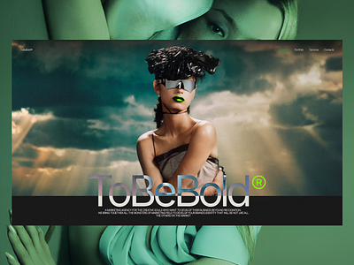 ToBeBold® | Marketing agency | Main page concept agency creative design figma landing page marketing premium studio ui uiux web design website